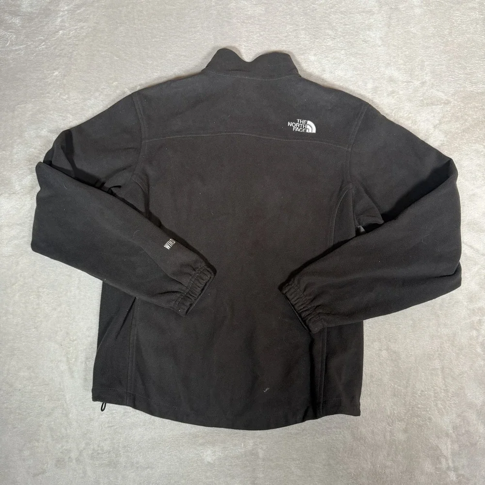 The North Face Mens WindWall Softshell Jacket Black Full Zip Size Small Fleece